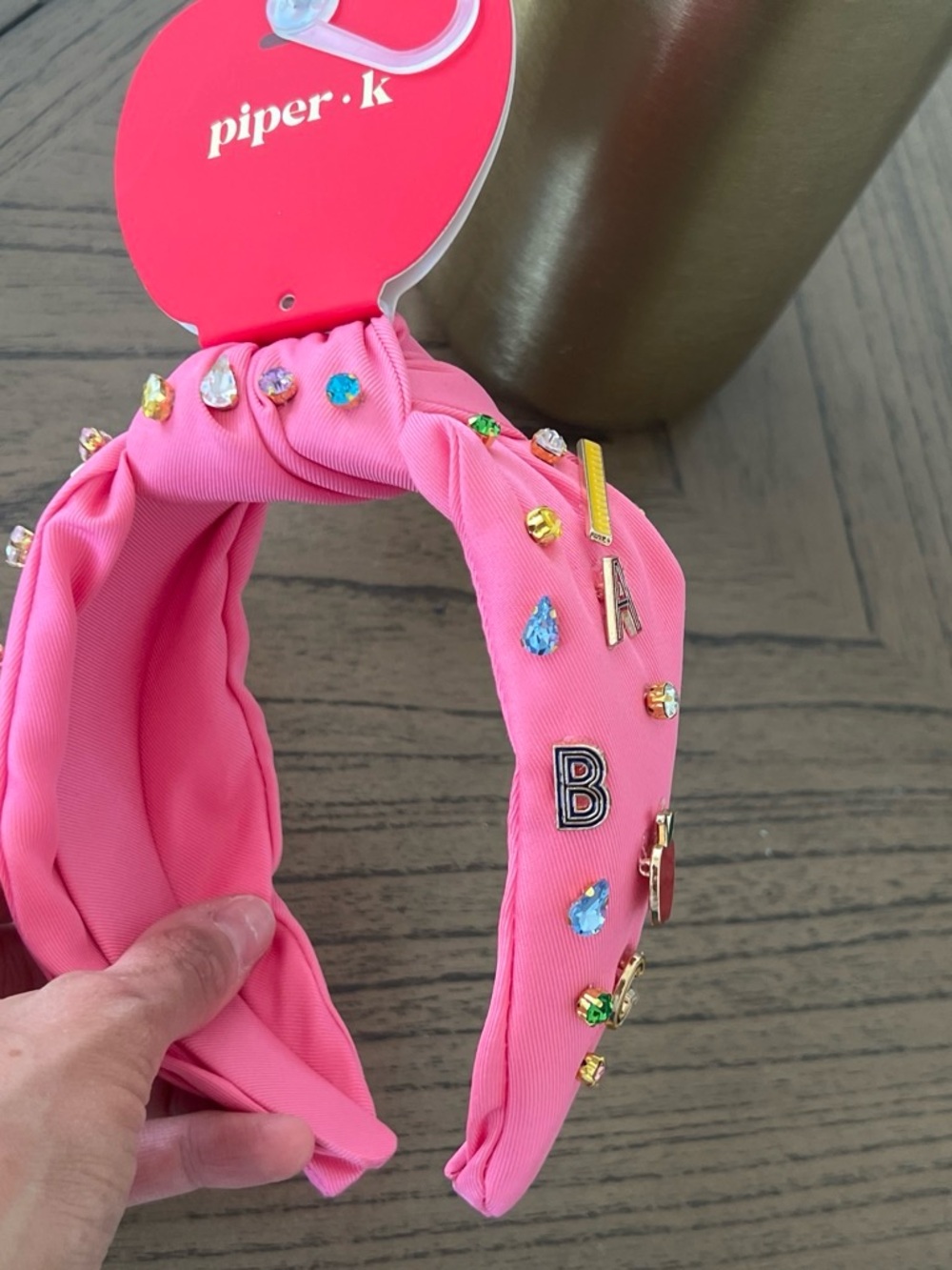 Piper Pink Jeweled Headband